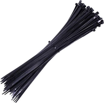 Kortpack 9809500075 Tyraps - Zwart - 7.6 x 540mm (100st)