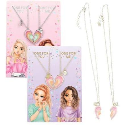 Depesche - TOPModel BFF ketting met gedeeld hart - 1 set