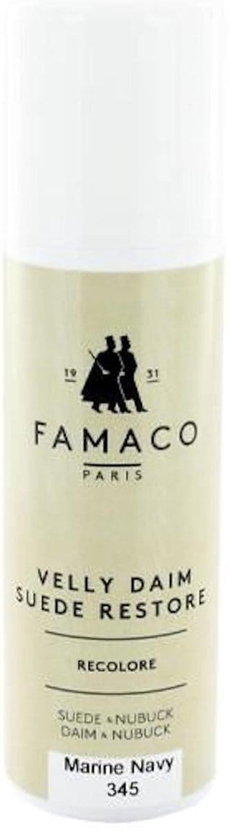 Famaco Velly Daim Flacon - Suede depper - 345 Navy Blue / Blue Marine - 75ml
