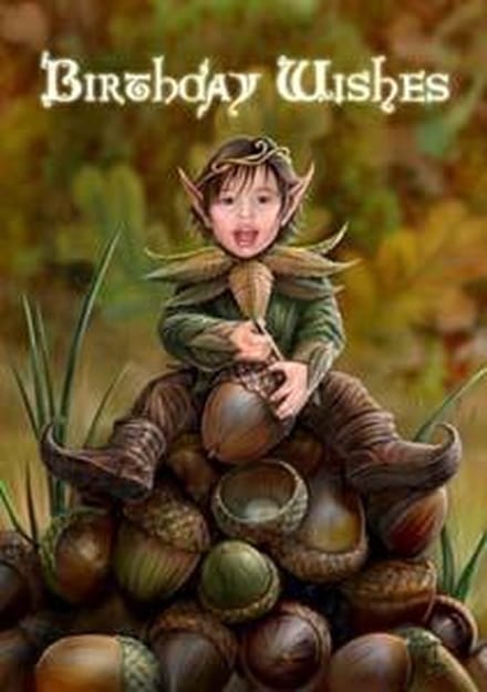 Anne Stokes Wenskaart Acorn Pixie