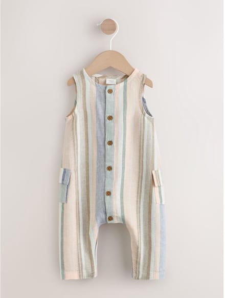 Next - Jongens - Geweven babyrompertje - Blauw