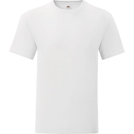 Fruit of the Loom Unisex volwassen iconisch T-shirt (Wit)