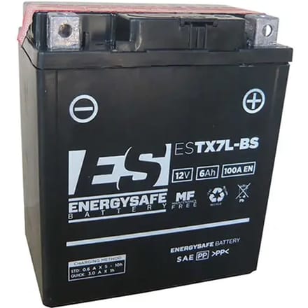 Motorfiets accu Energy Safe ESTX7L-BS 12V/6AH