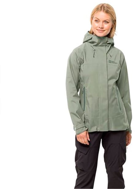 Jack Wolfskin Kammweg 2l Jas Groen L Vrouw