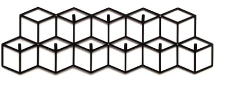 Decorizzly Geometric - Wandkledinghanger - 9 Haken - Staal