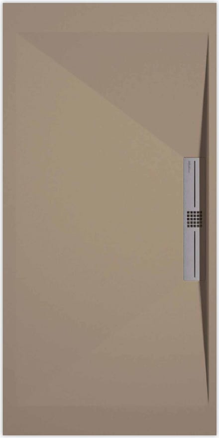 Sanifun douchebak Stone Side Moka Smooth 1100 x 800 S