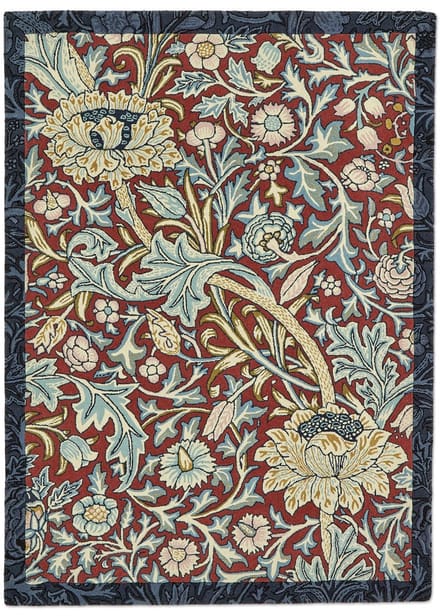 Morris & Co Trent Madder Red Webbs Blue 127510 - 170 x 240 cm