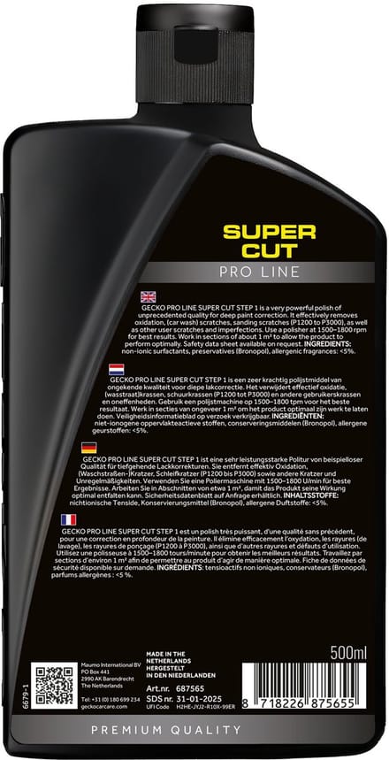 Gecko Pro Super Cut (676) Stap 1 500ml