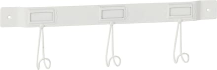 J-Line kapstok 3 Haken - metaal - wit - small