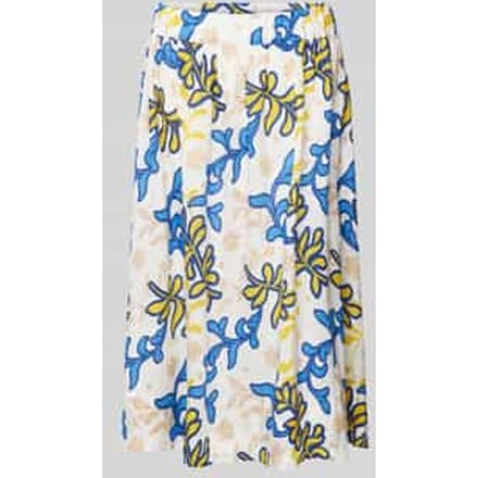 Linnen rok met all-over print, model 'Washer!'