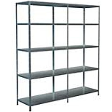 Legborden zonder grendels, H 2000 x B 1800 x D 500 mm, gegalvaniseerd