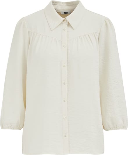 WE Fashion Damems blouse met driekwart mouwen