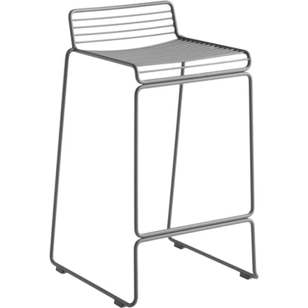 HAY Hee Bar Stool - asfaltgrijs - Zithoogte 65 cm