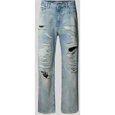 Baggy fit jeans in een destroyed-look