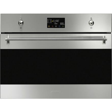 SMEG Micro combi Galileo Oven Oven , Classici, 45 cm, Combi-magnetron, Roestvrij staal, Vapor Clean
