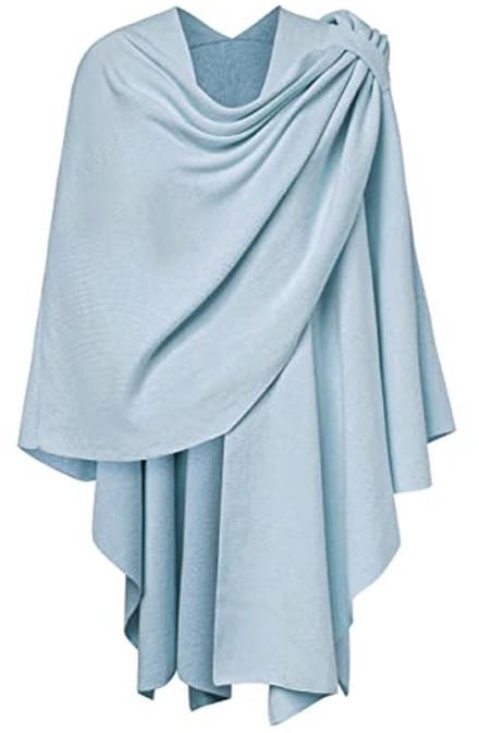 Dames Kruid Front Sjaal Wraps Elegant Poncho's Gebreide Cape Vest voor Avondjurk