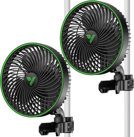 Ventilator Hangend- Clip-on Ventilator - Set van 2 - 2 Stuks - Smart App - Airco