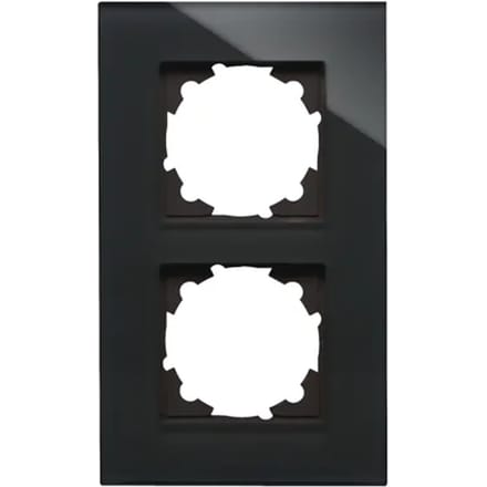 Kopp Afdekraam Athenis 2-voudig Glas Zwart