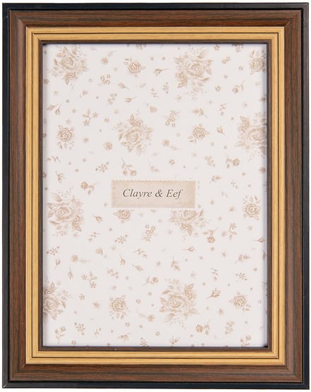 Clayre & Eef Fotolijst 10x15 cm Bruin MDF