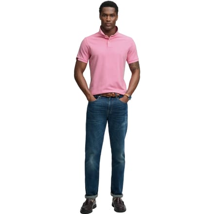 Superdry Vint Destroy Korte Mouw Poloshirt Roze 2XL Man