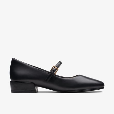 Seren 30 Gesp Zwarte Leren Schoenen