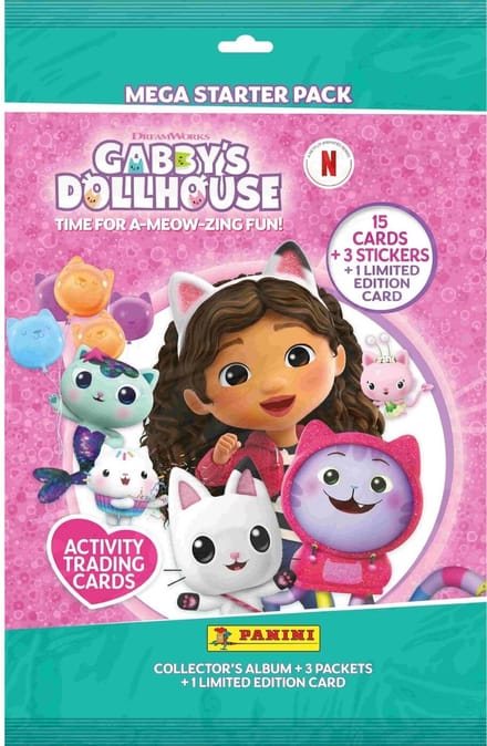 Panini-kaarten Gabby's poppenhuis startset 15 verzamelkaarten