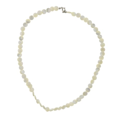 Behave - Ketting dames wit crème - Schelp - Korte ketting - 45 cm