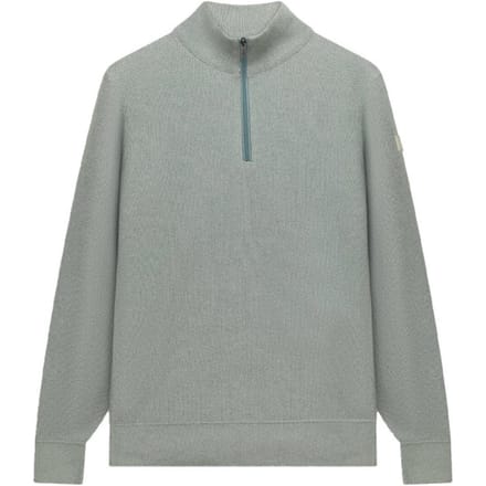 State Of Art Half Zip Trui Melange Lichtgroen - Maat M - Heren - Pullovers