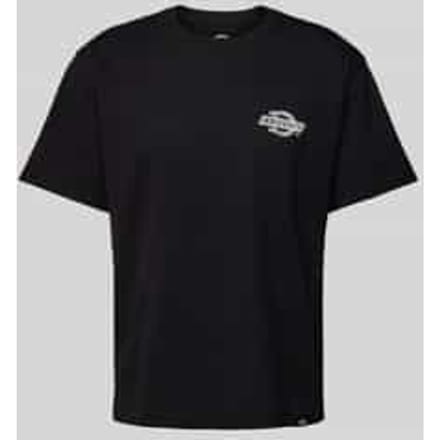 T-shirt met labelprint, model 'WOOD'