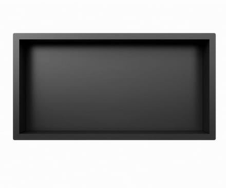 FugaFlow Arcas Inbouwnis badkamer - 30x60x10cm - mat zwart