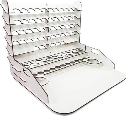 Vallejo Modelbouwdecoratie - 26012 Paint display + Work station - Vertical Storage - 40x30cm Verfrek