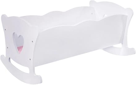 Poppenbed - Poppenwieg - Symbolisch spel - Schommelontwerp - 58 x 37.5 cm - Niet gespecificeerd