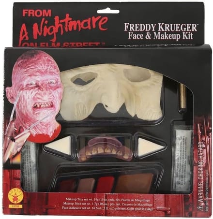 Horror Make-up Set - Verkleed Kit - Halloween Kostuum - Iconisch Horror Personage - One Size - Veelkleurig