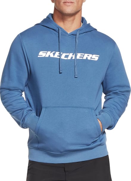 Skechers Apparel Heritage Pullover Hoodie Herensweatshirt met capuchon MHD12 Blauw