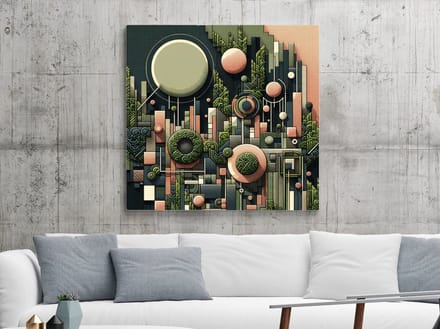 Kunstprint | Wanddecoratie | Dibond | 80 × 80 cm