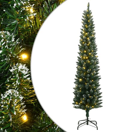 vidaXL Kunstkerstboom smal met 300 LED's 240 cm