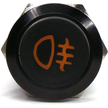 LED Mistlamp Schakelaar 16mm Snap-On + Off-Road Socket