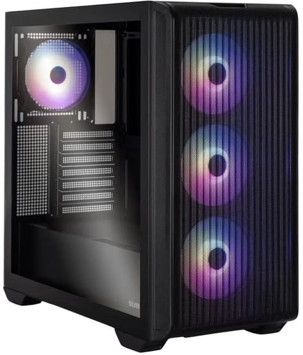 SMX Croft - Mid Tower Behuizing ATX Tempered Glass Zwart