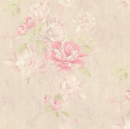 Industrieel Bloemen Behang 305652 – Romantisch Dubbelbreed Design – 10 m x 106 cm