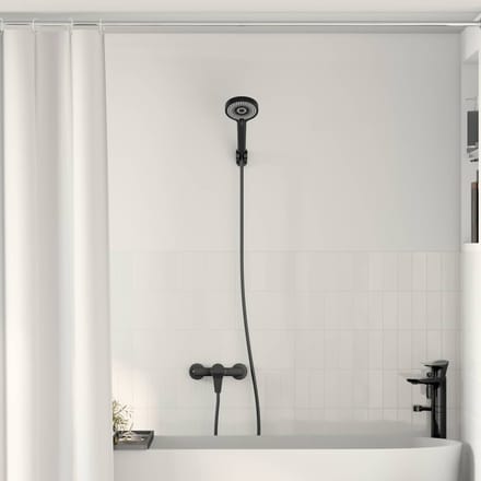 vidaXL - Douchkop - Set - Zwart - G - 1 - / - 2 - inches - Koper