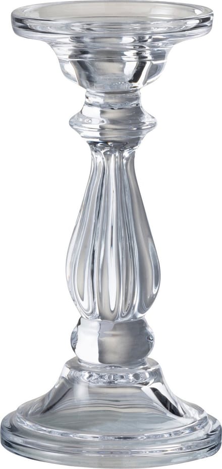 J-Line kandelaar Tibo - glas - transparant - small