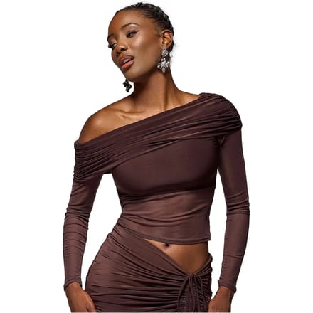 Asymmetrisch top dames Goddiva Bardot