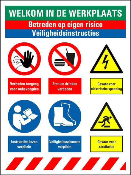Welkom in de werkplaats bord 200 x 150 mm