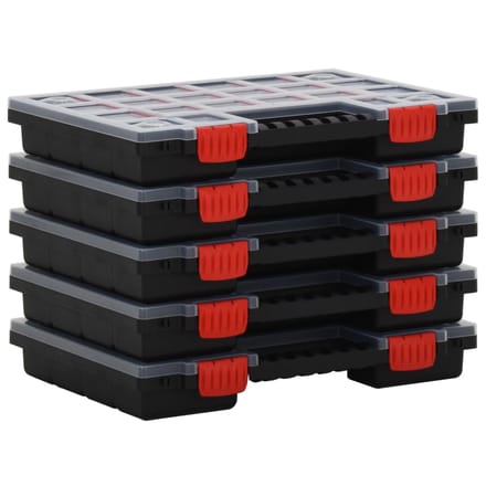 vidaXL - Assortimentsdozen - 5 - st - 34,5x25x5 - cm - polypropeen