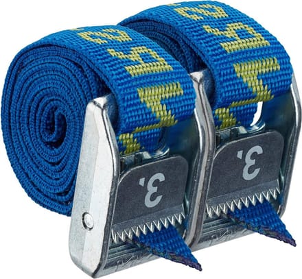 Spanbanden - Tie-down straps - Vastzetten van uitrusting - UV-beschermde banden - 3 voet - Blauw