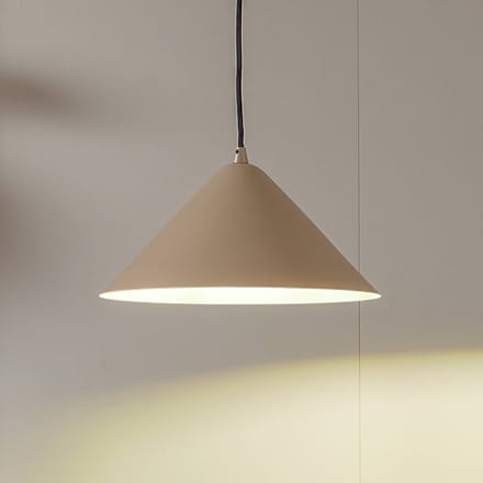 Lindby - hanglamp - 1licht - Metaal - H: 16 cm - E27 - beige