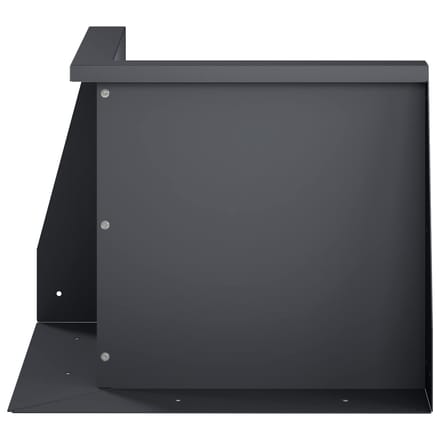 vidaXL - Keermuur - 2 - st - 50 - x - 50 - x - 30 - cm - Staal - Antraciet
