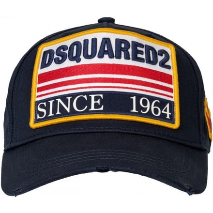 Casquette de baseball marque DSQUARED2 bleu marine red