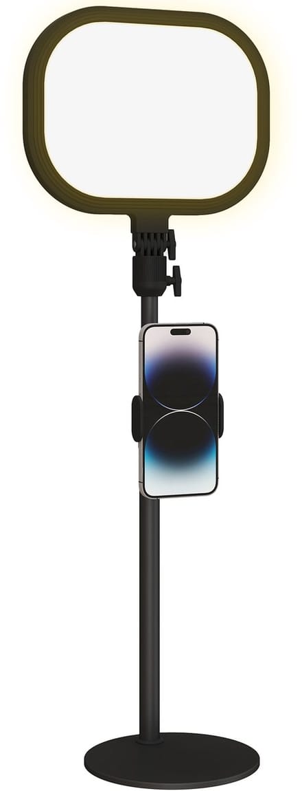 HOMCOM Table Lamp-Metall, PC-23L x 23B x 65H cm-Schwarz