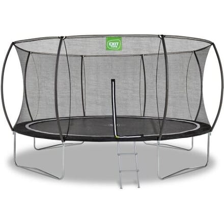 EXIT Black Edition Trampoline ø427cm - Op Poten - Rond - Trampoline Buiten - Voor Kinderen - Zwart
